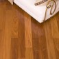Parquet exotique cumaru verni en contrecollé massif salle de bain largeur 100mm épaisseur 11mm indus