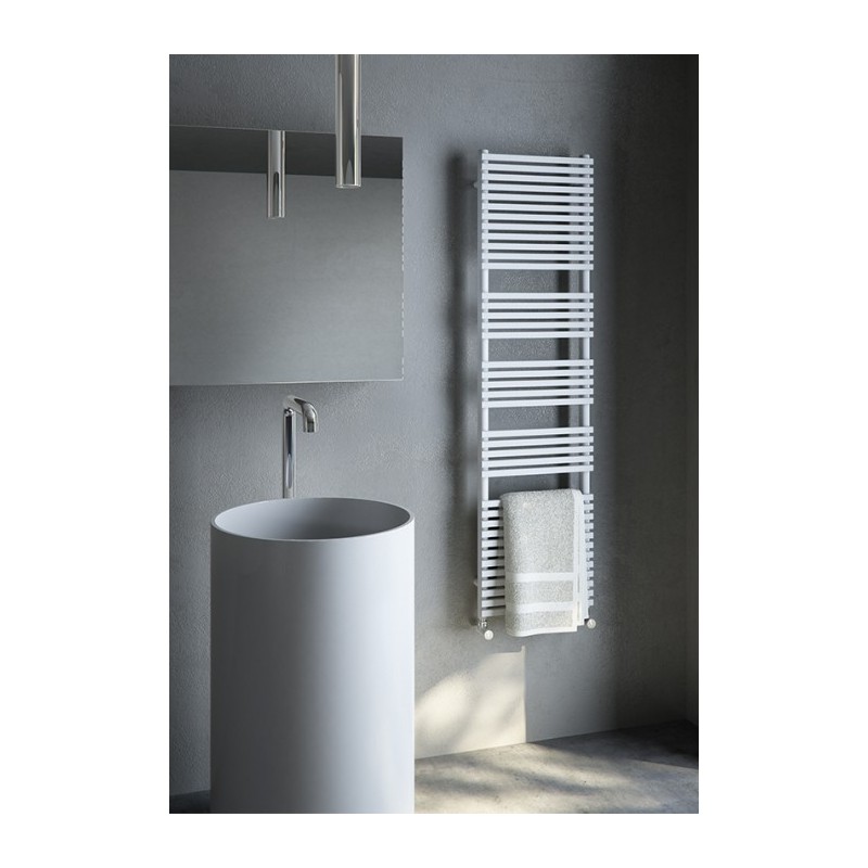 Sèche-serviette radiateur eau chaude design Antxh20bath blanc brillant Sèche-serviette radiateur eau chaude design Antxh20bath blanc brillant
