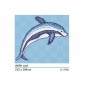 Décor en emaux de verre pour piscine: dauphin bleu 253x284cm Décor en emaux de verre pour piscine: dauphin bleu 253x284cm