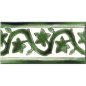 Frise brillante décorée 10x20x0.8cm peinte à la main, Dif lierre vert Frise brillante décorée 10x20x0.8cm peinte à la main, Dif lierre vert
