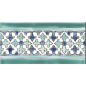 Frise brillante décorée 10x20x0.8cm peinte à la main, Dif maya Frise brillante décorée 10x20x0.8cm peinte à la main, Dif maya