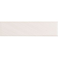 Carrelage moderne mural santastripebrick blanc 7.3x30cm