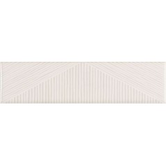 Carrelage moderne mural santastripebrick blanc 7.3x30cm