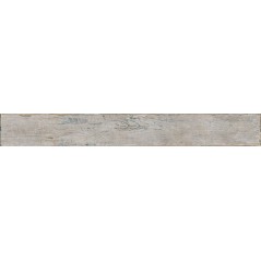 Carrelage effet parquet peint en gris usé, salle à manger, sol et mur, 15x120cm, rectifié, Santablend gris
