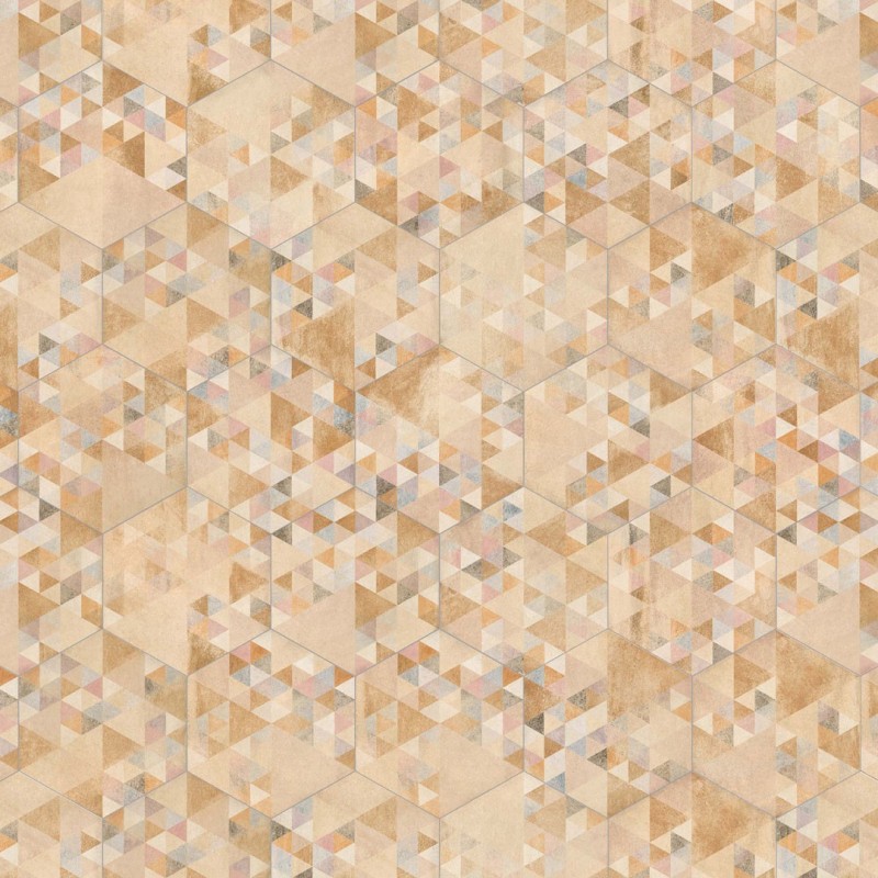 Carrelage hexagone décoré imitation pierre 23x26.6cm Viv Benenden Multicolor Carrelage hexagone décoré imitation pierre 23x26.6cm Viv Benenden Multicolor