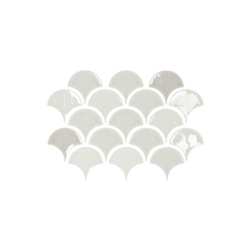 Carrelage apegmemories mist écaille 12x12.5cm, losange 9.8x16.8cm, hexagone 12x13.8cm, brique 6.5x13cm gris clair brillant, Carrelage apegmemories mist écaille 12x12.5cm, losange 9.8x16.8cm, hexagone 12x13.8cm, brique 6.5x13cm gris clair brillant,