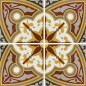 Carrelage ciment véritable décor arabesque 7650-2 20x20cm Carrelage ciment véritable décor arabesque 7650-2 20x20cm