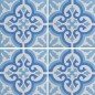 Carrelage ciment véritable décor arabesque 7900-2 20x20cm Carrelage ciment véritable décor arabesque 7900-2 20x20cm