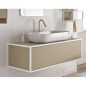 Meuble de salle de bain largeur 120cm profondeur 50cm hauteur 49cm avec un tiroir et vasque blanc brillant 76x39cm scaxframe6 Meuble de salle de bain largeur 120cm profondeur 50cm hauteur 49cm avec un tiroir et vasque blanc brillant 76x39cm scaxframe6