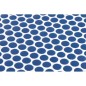 Emaux de verre rond bleu mat d:19mm sur plaque de 28.5x28.5cm sol et mur onxpenny deep blue mat Emaux de verre rond bleu mat d:19mm sur plaque de 28.5x28.5cm sol et mur onxpenny deep blue mat