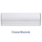 Cimaise droite 5x15cm, angle cimaise dte 5x5cm, cimaise moulurée 5x15cm, plinthe lilloise 15x15cm Dif rouge vif brillant