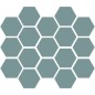 Carrelage hexagonal turquoise mat tomette 10x11cm antirépant R10 apegmontmartre turquoise Carrelage hexagonal turquoise mat tomette 10x11cm antirépant R10 apegmontmartre turquoise