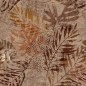 Papier peint vinyle pour mur de salle de bain INKWVCE1901 feuille brune sur fond beige Papier peint vinyle pour mur de salle de bain INKWVCE1901 feuille brune sur fond beige