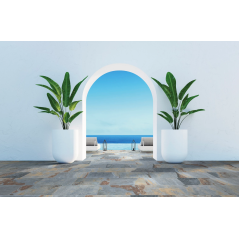 Carrelage piscine imitation pierre de bali bleu dénuancé 30x60cm et 15x15cm savfiji turquoise antidérapant R11