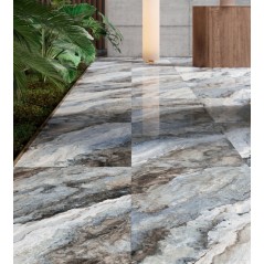 Carrelage imitation marbre bleu poli brillant rectifié 90x180, 89x89, 60x120, 30x60cm, santamystic ocean