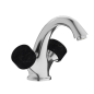 Mitigeur lavabo moderne design, bouton en marbre noir, chromé, nickel brossé, platine, or rose, or brossé IB BR205_2 Mitigeur lavabo moderne design, bouton en marbre noir, chromé, nickel brossé, platine, or rose, or brossé IB BR205_2