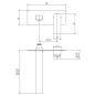 Robinet lavabo mural bec long design: chromé, noir mat, blanc mat, or, nickel brossé, or, or rose, or brossé RU207 Robinet lavabo mural bec long design: chromé, noir mat, blanc mat, or, nickel brossé, or, or rose, or brossé RU207