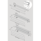 Sèche-serviette radiateur eau chaude design Antxtubone O horizontal noir ou blanc à fixer au mur 3 fois 150x21cm Sèche-serviette radiateur eau chaude design Antxtubone O horizontal noir ou blanc à fixer au mur 3 fois 150x21cm