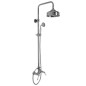 Mélangeur douche avec colonne rétro, art-déco F5405/2 chromé, nickel brossé, or, or brossé, vieux cuivre, vieux bronze Mélangeur douche avec colonne rétro, art-déco F5405/2 chromé, nickel brossé, or, or brossé, vieux cuivre, vieux bronze