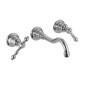 Mélangeur lavabo encastré art-déco, F5051/5 chromé, nickel brossé, or, or brossé, vieux cuivre, vieux bronze Mélangeur lavabo encastré art-déco, F5051/5 chromé, nickel brossé, or, or brossé, vieux cuivre, vieux bronze