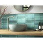 Carrelage bombé brillant vert d'eau dénuancé contemporain mur 12.4x12.4cm et 7.5x30cm apegbulge acqua Carrelage bombé brillant vert d'eau dénuancé contemporain mur 12.4x12.4cm et 7.5x30cm apegbulge acqua