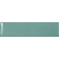 Carrelage bombé brillant vert d'eau dénuancé contemporain mur 12.4x12.4cm  et 7.5x30cm apebulge acqua