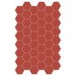 Carrelage hexagonal,sol et mur, rouge cerise mat 14x16cm terx hexamat cherry pie Carrelage hexagonal,sol et mur, rouge cerise mat 14x16cm terx hexamat cherry pie