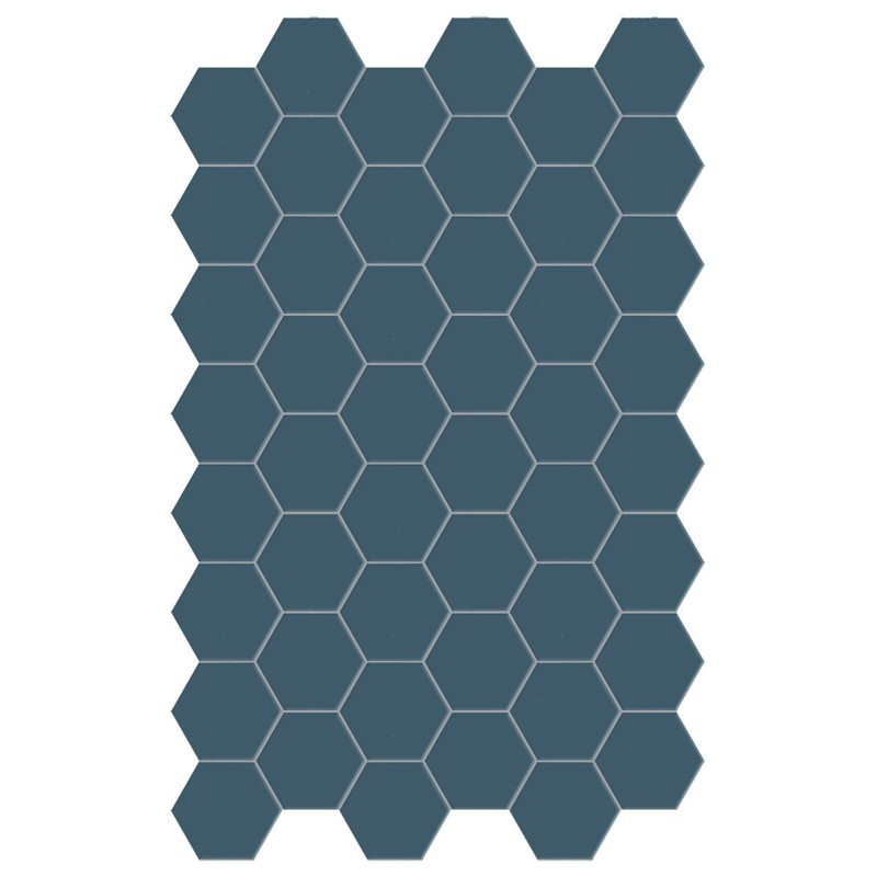 Carrelage hexagonal,sol et mur, bleu mat 14x16cm terx hexamat ocean wave Carrelage hexagonal,sol et mur, bleu mat 14x16cm terx hexamat ocean wave