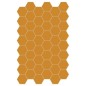 Carrelage hexagonal, sol et mur, jaune mat 14x16cm terx hexamat yellow corn