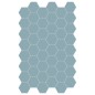 Carrelage hexagonal, sol et mur, bleu clair mat 14x16cm terx hexamat azur mist Carrelage hexagonal, sol et mur, bleu clair mat 14x16cm terx hexamat azur mist