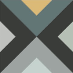 Carrelage imitation carreau ciment jaune vert et noir 15x15x0.9cm dans la cuisine R10 apejasmine night