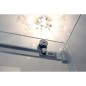 Paroi de douche fixe + coulissant verre, transparent, droit, montant INOX brillant, hauteur 200cm megxaxer P1S Paroi de douche fixe + coulissant verre, transparent, droit, montant INOX brillant, hauteur 200cm megxaxer P1S