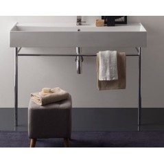 Console métallique chromé pour vasque scaxteoreme 2.0