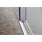 Paroi de douche fixe + coulissant verre transparent, gauche, montant ALU blanc mat, hauteur 210cm megxsolodocciaevo Paroi de douche fixe + coulissant verre transparent, gauche, montant ALU blanc mat, hauteur 210cm megxsolodocciaevo