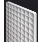 Sèche-serviette radiateur vertical électrique design 122x41cm avec barre porte-serviette en bois antxWaffle V de couleur Sèche-serviette radiateur vertical électrique design 122x41cm avec barre porte-serviette en bois antxWaffle V de couleur