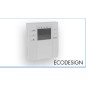 Sèche-serviette radiateur vertical électrique design 122x41cm avec barre porte-serviette en bois antxWaffle V de couleur Sèche-serviette radiateur vertical électrique design 122x41cm avec barre porte-serviette en bois antxWaffle V de couleur