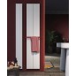 Sèche-serviette radiateur électrique contemporain, salle de bain Antxloft blanc mat largeur 40,3cm avec porte serviette blanc Sèche-serviette radiateur électrique contemporain, salle de bain Antxloft blanc mat largeur 40,3cm avec porte serviette blanc