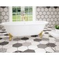 Carrelage hexagone tomette salle de bain realgrazia blanc 28.5x33cm Carrelage hexagone tomette salle de bain realgrazia blanc 28.5x33cm