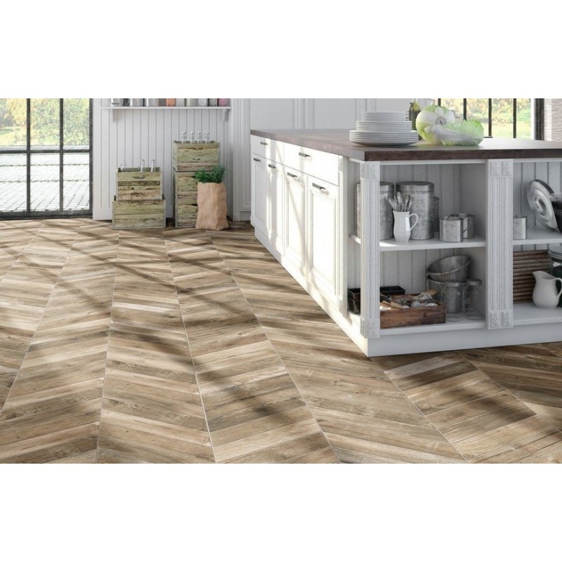 Carrelage chevron imitation bois de palette taupe realdpallet camel mat droit 70x40cm Carrelage chevron imitation bois de palette taupe realdpallet camel mat droit 70x40cm