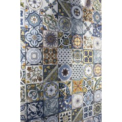 Carrelage santavita Fiore mix brillant 20x20 cm rectifié