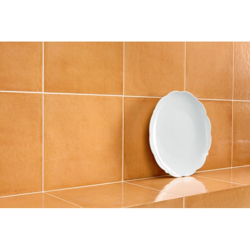 Carrelage santavita orange brillant 20x20 cm rectifié Carrelage santavita orange brillant 20x20 cm rectifié
