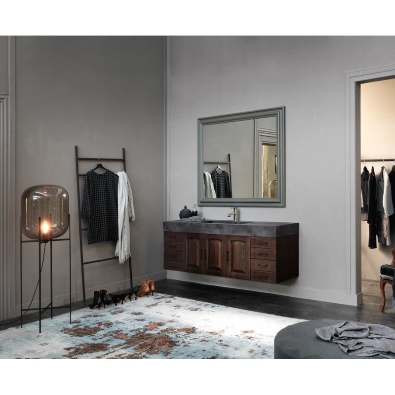 Ensemble de salle de bain de style ancien, rétro compx AC20 avec un meuble et un miroir Ensemble de salle de bain de style ancien, rétro compx AC20 avec un meuble et un miroir