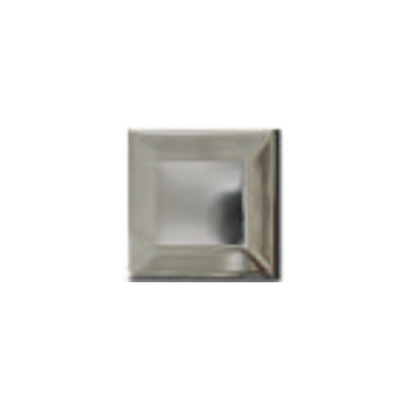 Carrelage métro Dif métal chrome brillant 7.5x7.5cm