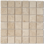 Mosaique salle de bain Dif travertin classic mat 4.8x4.8cm sur trame 30x30x1cm Mosaique salle de bain Dif travertin classic mat 4.8x4.8cm sur trame 30x30x1cm