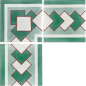 Carrelage ciment véritable frise 7820-1-1 20x20cm Carrelage ciment véritable frise 7820-1-1 20x20cm